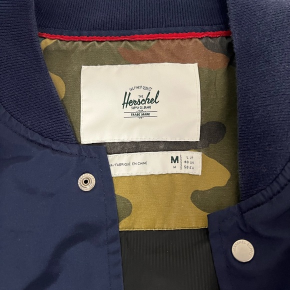 Herschel Navy Blue Bomber Jacket - Picture 5 of 6